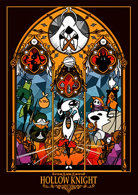 Hollow Knight Stained Glass Art