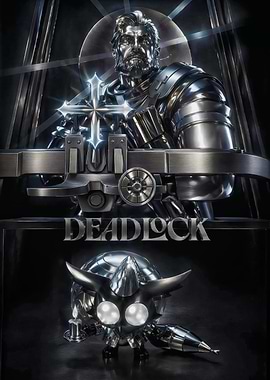 Deadlock Sci-Fi Character and Robot