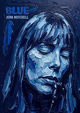 Blue Album Cover Painting Art