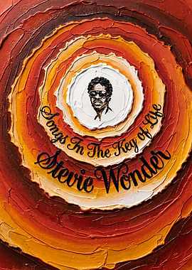 Songs in the Key of Life Album Cover Painting Art