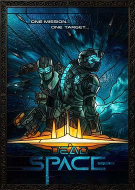 Dead Space Stained Glass Poster