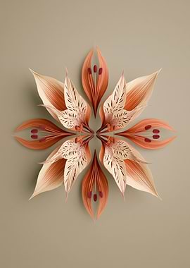 Symmetrical Floral Arrangement