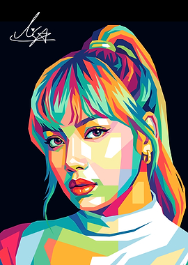 Lisa Pop Art Portrait