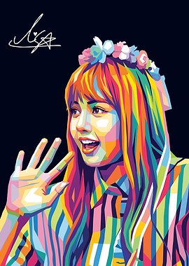 Lisa Pop Art Portrait