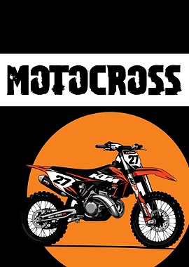 Motocross Dirt Bike Art