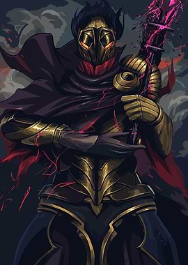 Deadlock Golden Armored Warrior with Energy Sword