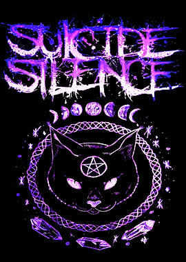 Suicide Silence Cat Pentagram