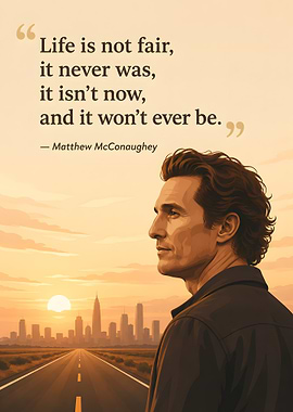 Matthew McConaughey Quote on Life