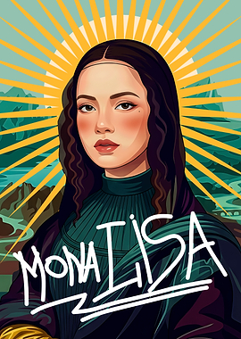 Modern Mona Lisa Portrait