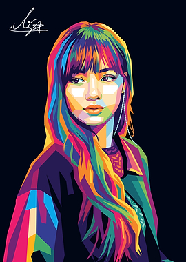 Lisa Pop Art Portrait