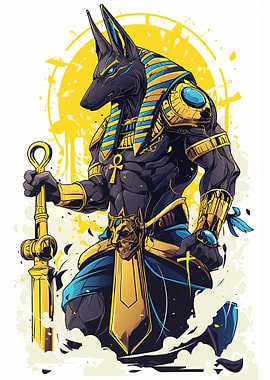 Anubis Egyptian God Artwork