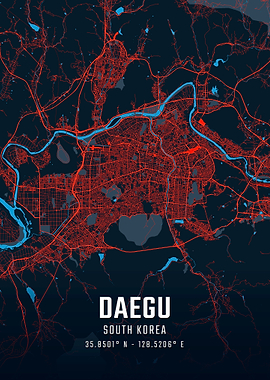 Daegu City Map