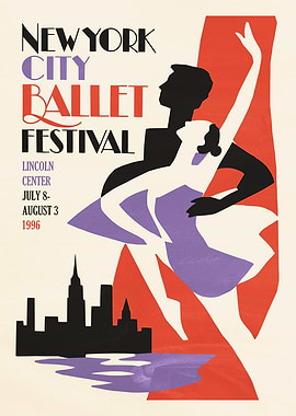 New York City Ballet Festival Poster