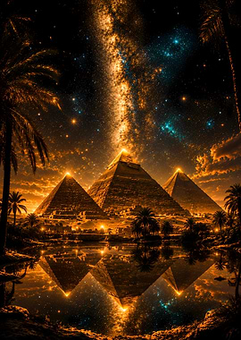 Pyramids under the Milky Way