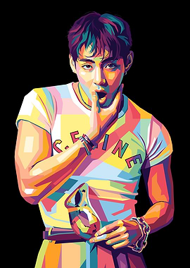 Kim Taehyung Of BTS Pop Art
