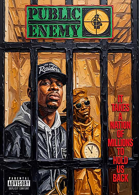 It Takes a Nation of Millions to Hold Us Back Album Cover Painting Art