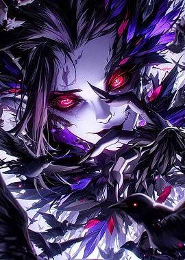 Dark Elf with Crows