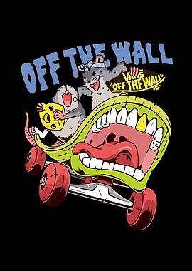 Cartoon Rats on a Skateboard