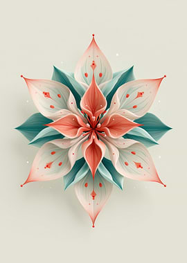 Abstract Floral Mandala