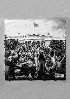 To Pimp a Butterfly Album Cover Painting Art