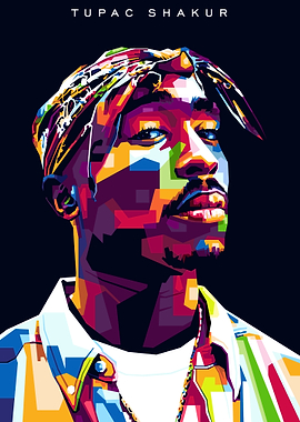 Tupac Shakur Pop Art Portrait
