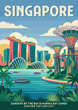 Singapore Travel Poster
