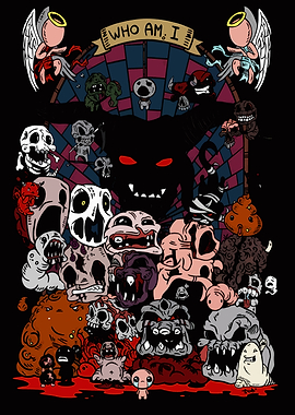 The Binding of Isaac Characters Collage