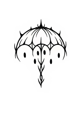 Black and White Abstract Symbol