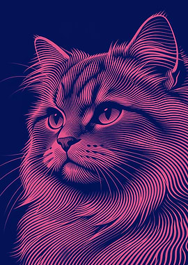 Stylized Cat Portrait