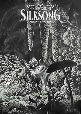 Hollow Knight Silksong Chalk Art