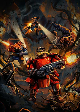 Galactic Dwarves Fighting Bugs
