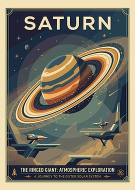 Saturn Atmospheric Exploration Poster