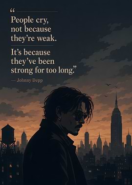 Johnny Depp Quote on Strength