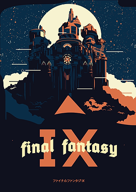 Final Fantasy IX Castle Poster