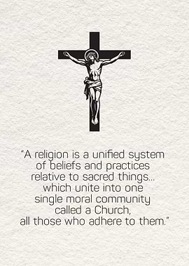 Crucifix with Religious Quote