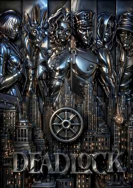 Deadlock Steampunk Cityscape Characters