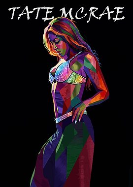 Tate McRae Pop Art Portrait