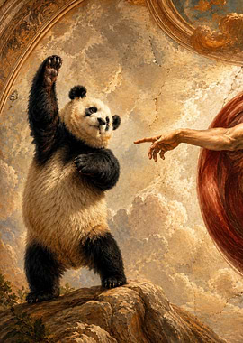 Panda and Divine Hand