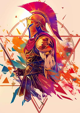 Spartan Warrior with Spear