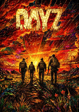 DayZ Stained Glass Sunset