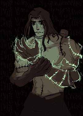 Frankenstein's Monster with Glowing Hands
