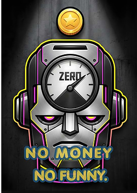 Robot with Zero Gauge and Text