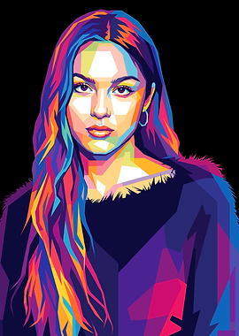 Pop Art Portrait of Olivia Rodrigo
