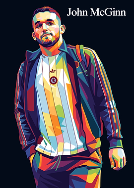 John McGinn Pop Art Portrait