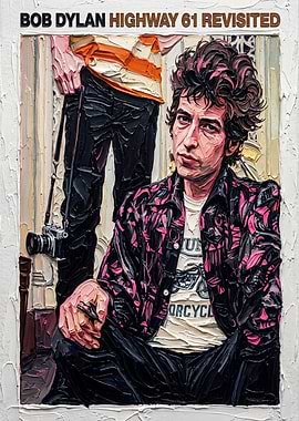 Highway 61 Revisited Album Cover Painting Art