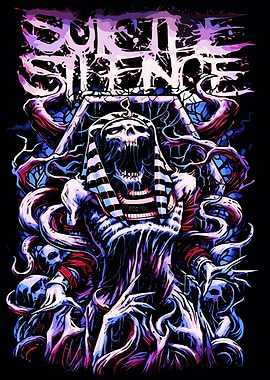 Suicide Silence Egyptian Skull Art