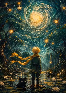 The Little Prince and the Black Cat