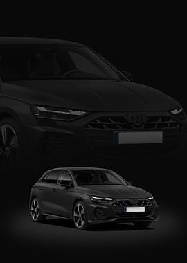 Audi A3 Black matte