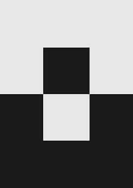 Abstract Black and White Squares
