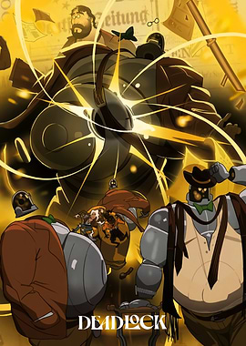 Deadlock Steampunk Robots and Humans